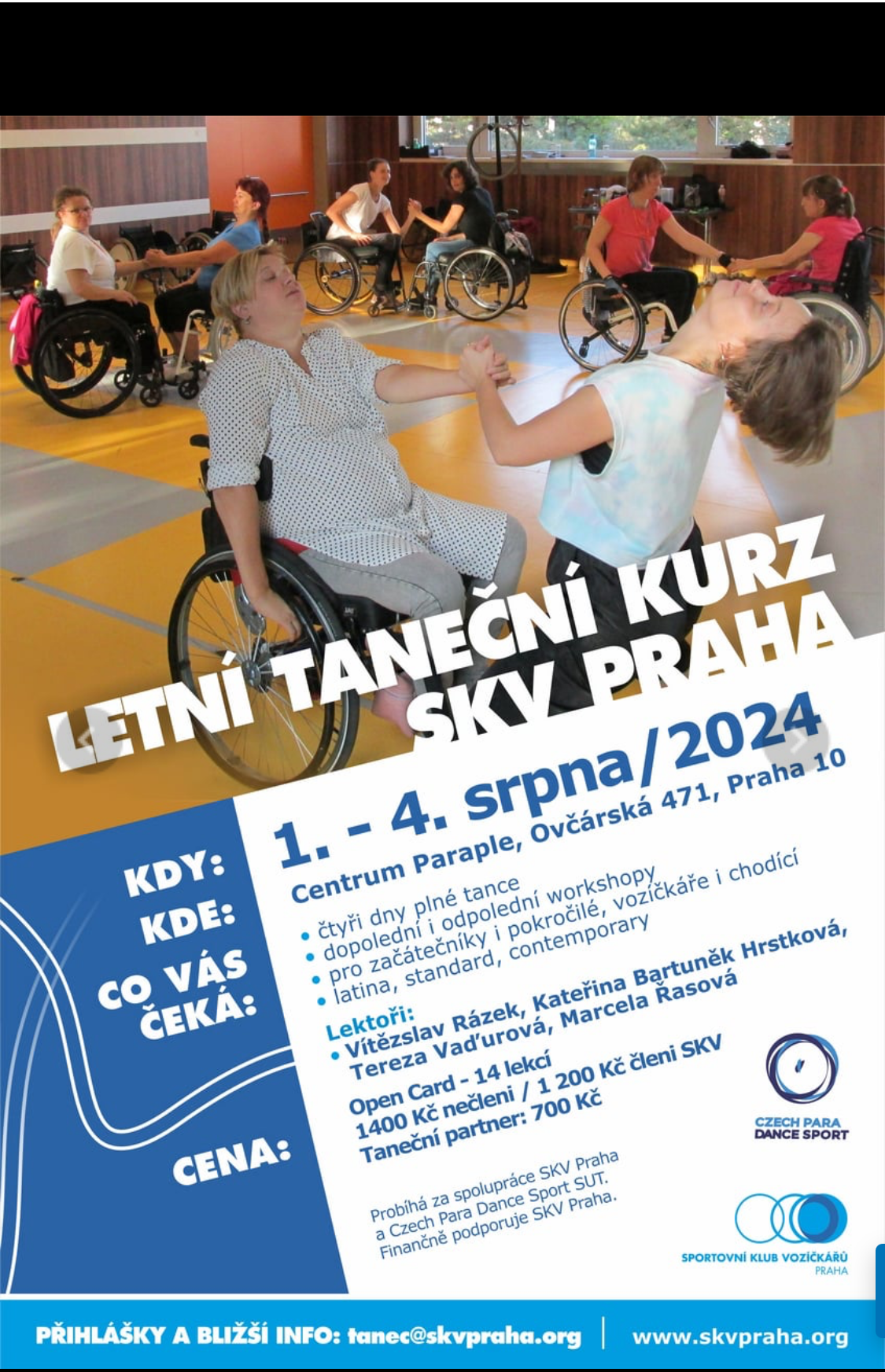 Tanec na vozíku letní semináře
