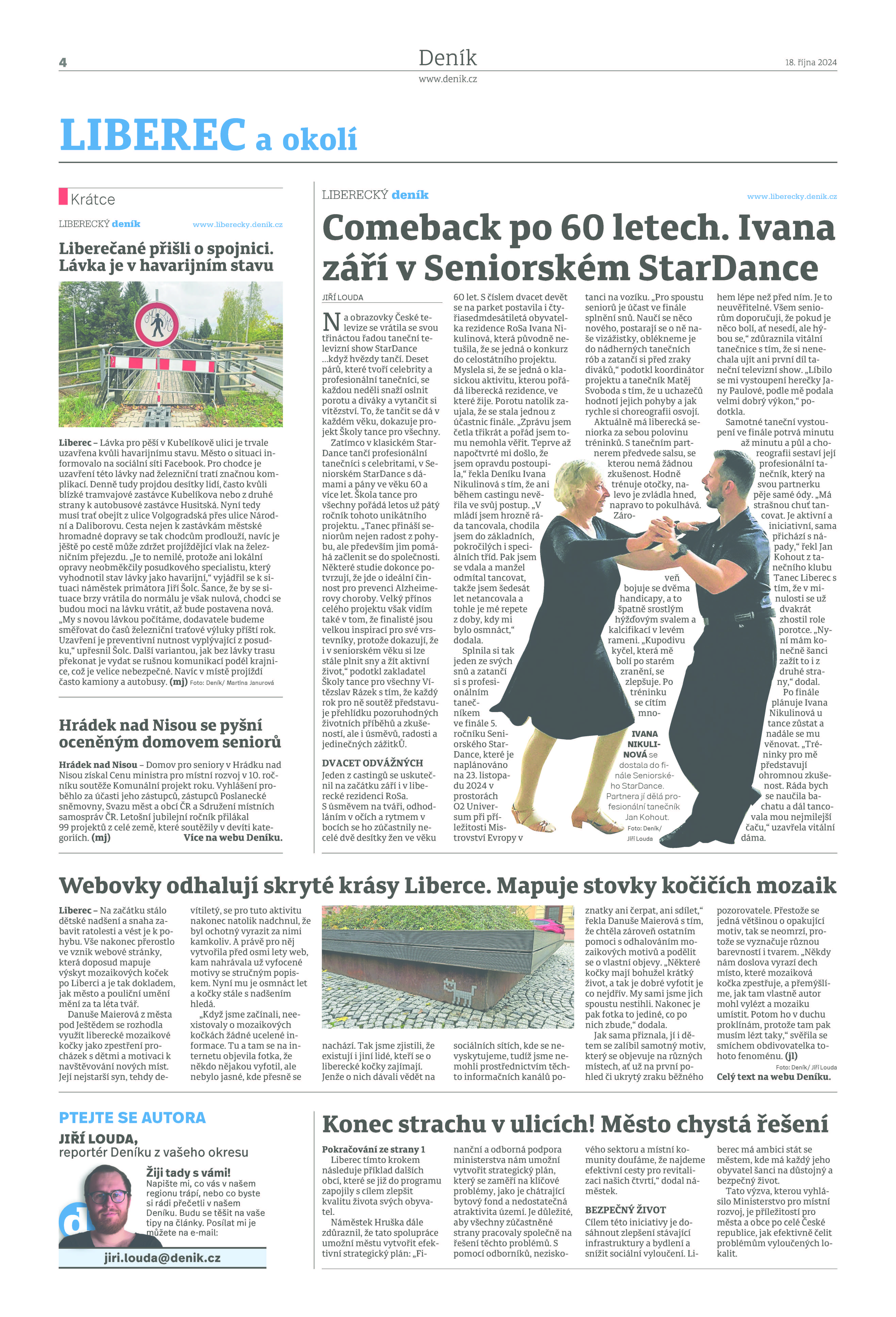 Liberecký deník píše o Seniorském StarDance